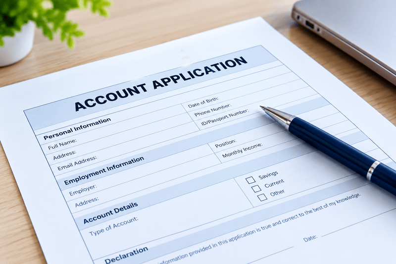 Account Application Form